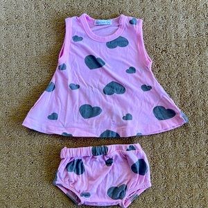Little Mish two piece set size 6M
